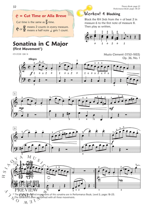 Premier Piano Course, Lesson 5 鋼琴 | 小雅音樂 Hsiaoya Music