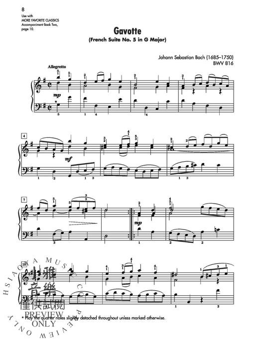 More Favorite Classics: Solo, Book 2 19 Favorite Pieces for Late Intermediate through Early Advanced Students from the Four Stylistic Periods of Piano Repertoire 獨奏 小品 鋼琴 | 小雅音樂 Hsiaoya Music