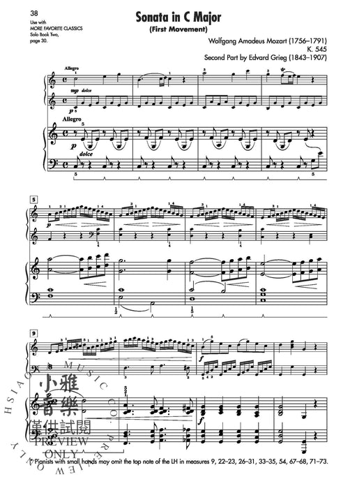More Favorite Classics: Accompaniment, Book 2 19 Favorite Pieces for Late Intermediate through Early Advanced Students from the Four Stylistic Periods of Piano Repertoire 伴奏 小品 鋼琴 | 小雅音樂 Hsiaoya Music