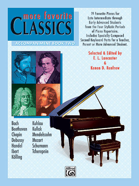 More Favorite Classics: Accompaniment, Book 2 19 Favorite Pieces for Late Intermediate through Early Advanced Students from the Four Stylistic Periods of Piano Repertoire 伴奏 小品 鋼琴 | 小雅音樂 Hsiaoya Music