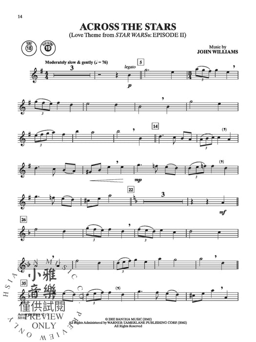 Star Wars® Instrumental Solos (Movies I-VI) 獨奏 | 小雅音樂 Hsiaoya Music