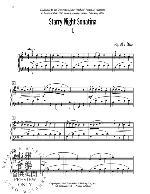 Starry Night Sonatina 小奏鳴曲 | 小雅音樂 Hsiaoya Music