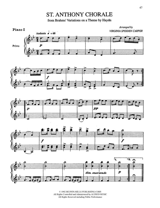 7 Classical Favorites Arranged for Two Pianos, Eight Hands Selections by Brahms, Elgar, Grieg, Handel, Haydn, Mozart, and Purcell Arranged for Intermediate Piano 古典 鋼琴 | 小雅音樂 Hsiaoya Music