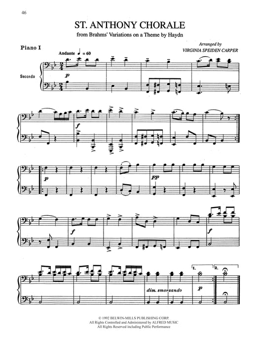 7 Classical Favorites Arranged for Two Pianos, Eight Hands Selections by Brahms, Elgar, Grieg, Handel, Haydn, Mozart, and Purcell Arranged for Intermediate Piano 古典 鋼琴 | 小雅音樂 Hsiaoya Music