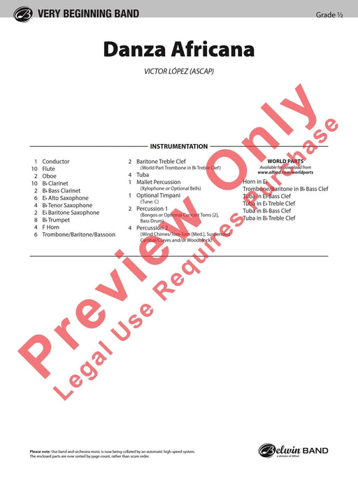 Danza Africana 總譜 | 小雅音樂 Hsiaoya Music