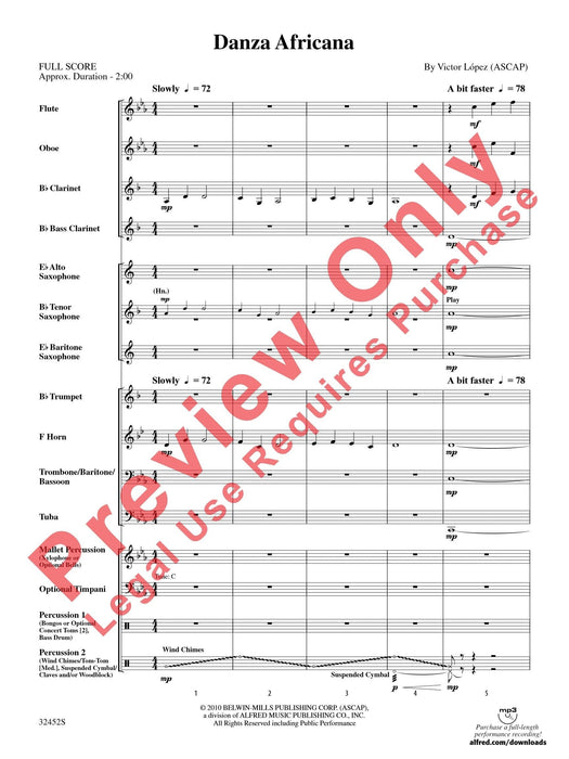 Danza Africana 總譜 | 小雅音樂 Hsiaoya Music