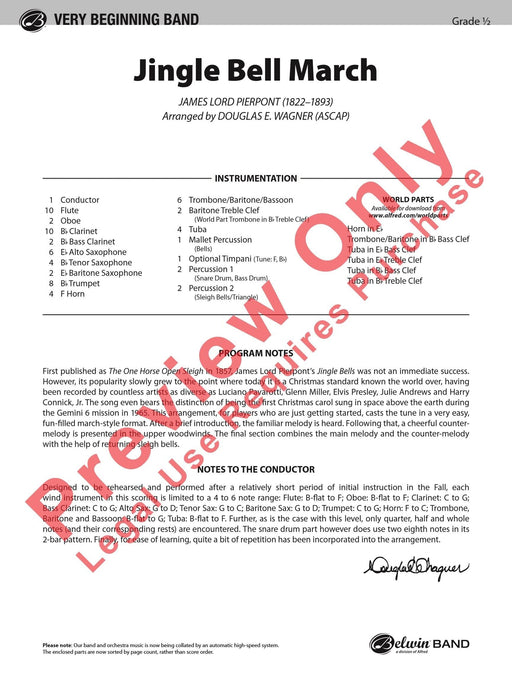 Jingle Bell March 進行曲 總譜 | 小雅音樂 Hsiaoya Music