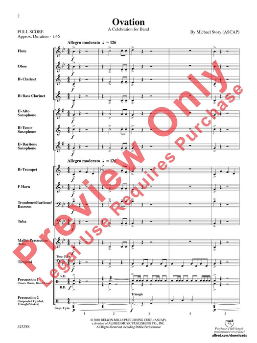 Ovation A Celebration for Band 總譜 | 小雅音樂 Hsiaoya Music