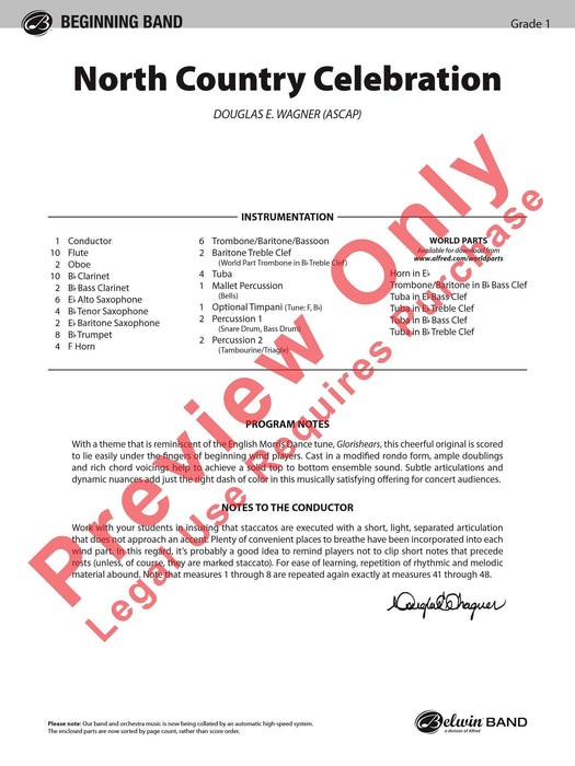 North Country Celebration 總譜 | 小雅音樂 Hsiaoya Music