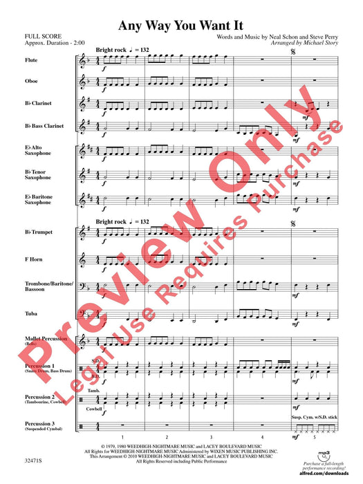 Any Way You Want It As Performed by Journey 總譜 | 小雅音樂 Hsiaoya Music