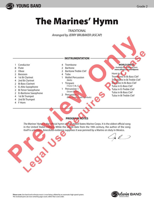 The Marines' Hymn 讚美歌 總譜 | 小雅音樂 Hsiaoya Music