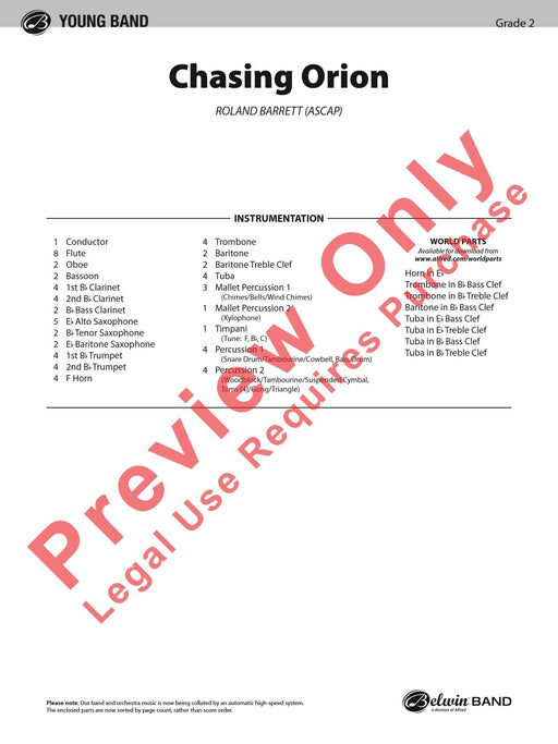 Chasing Orion 總譜 | 小雅音樂 Hsiaoya Music