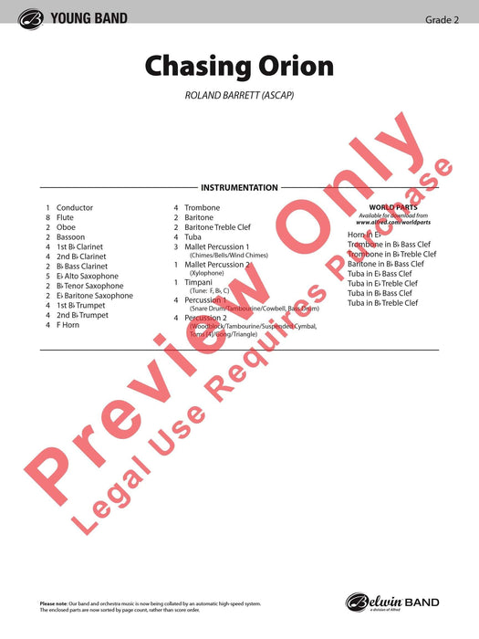 Chasing Orion 總譜 | 小雅音樂 Hsiaoya Music