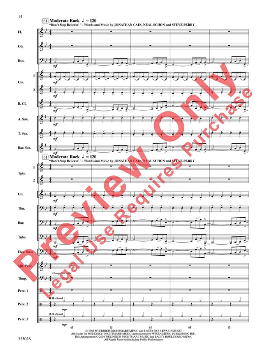 A Tribute to Journey Featuring: Open Arms / Dont' Stop Believin' 總譜 | 小雅音樂 Hsiaoya Music