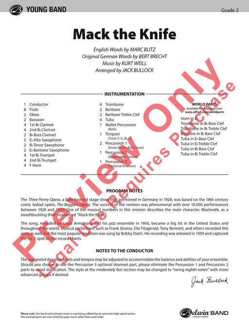 Mack the Knife 總譜 | 小雅音樂 Hsiaoya Music