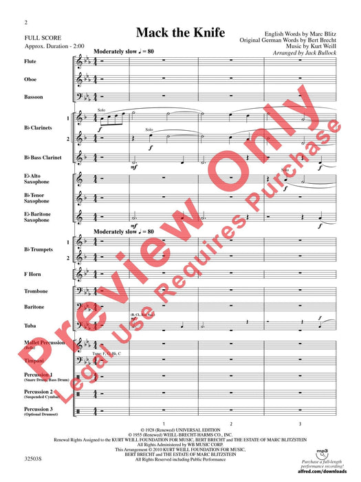 Mack the Knife 總譜 | 小雅音樂 Hsiaoya Music