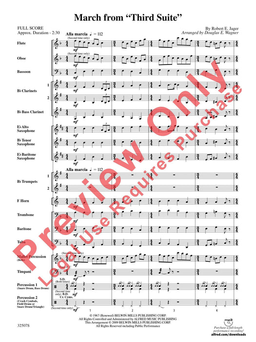 March from "Third Suite" 進行曲 組曲 總譜 | 小雅音樂 Hsiaoya Music