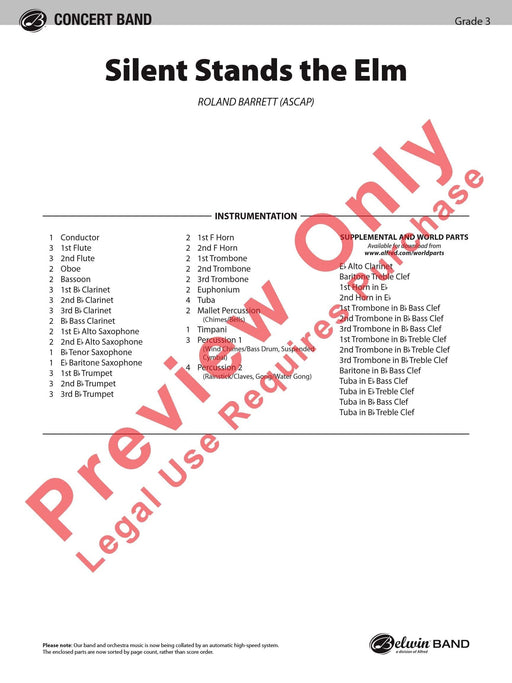 Silent Stands the Elm 總譜 | 小雅音樂 Hsiaoya Music