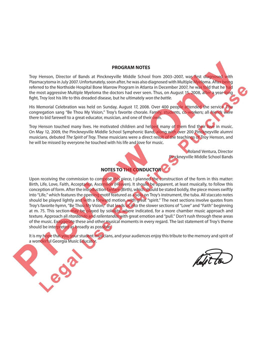 The Spirit of Troy 總譜 | 小雅音樂 Hsiaoya Music