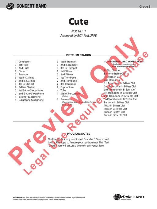 Cute 總譜 | 小雅音樂 Hsiaoya Music