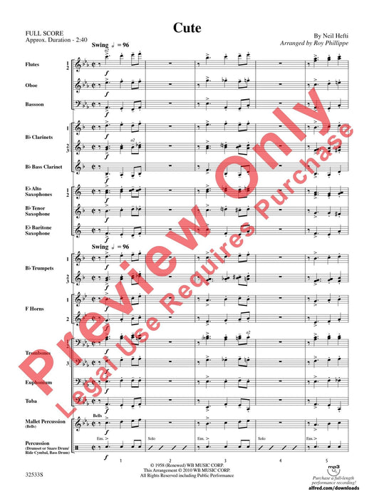 Cute 總譜 | 小雅音樂 Hsiaoya Music