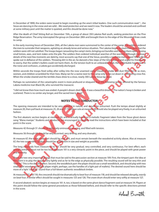 Ghost Dances Wounded Knee, 1890 舞曲 總譜 | 小雅音樂 Hsiaoya Music