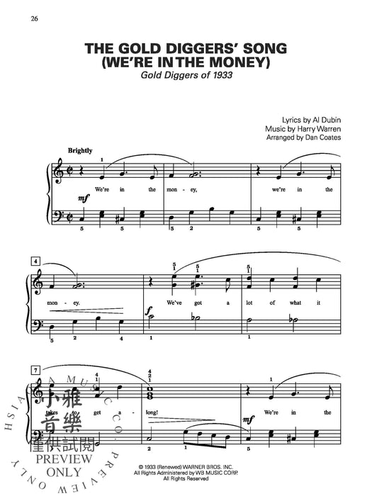 Dan Coates Popular Piano Library: On the Stage, Book 1 鋼琴 | 小雅音樂 Hsiaoya Music