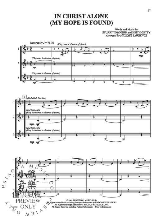 Favorite Songs of Praise Solo-Duet-Trio with Optional Piano 獨奏 二重奏 三重奏 鋼琴 | 小雅音樂 Hsiaoya Music