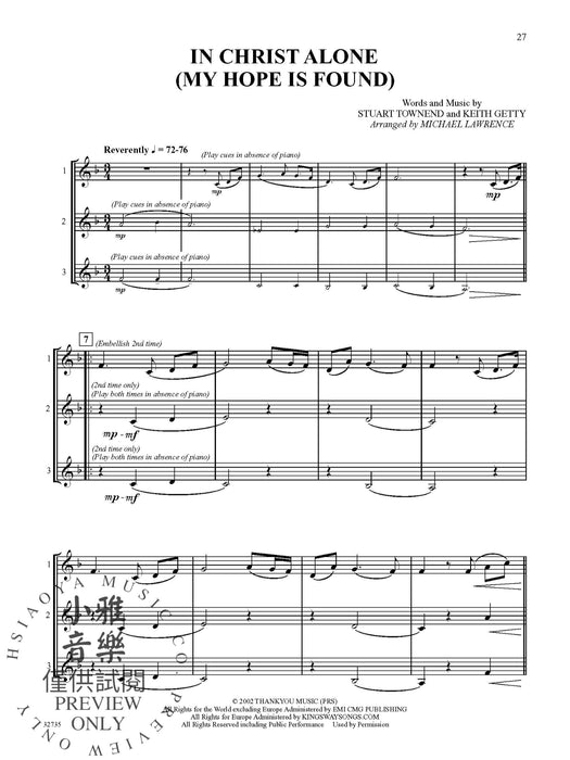 Favorite Songs of Praise Solo-Duet-Trio with Optional Piano 獨奏 二重奏 三重奏 鋼琴 | 小雅音樂 Hsiaoya Music