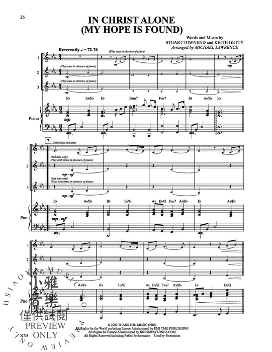 Favorite Songs of Praise Solo-Duet-Trio with Optional Piano 獨奏 二重奏 三重奏 鋼琴 | 小雅音樂 Hsiaoya Music