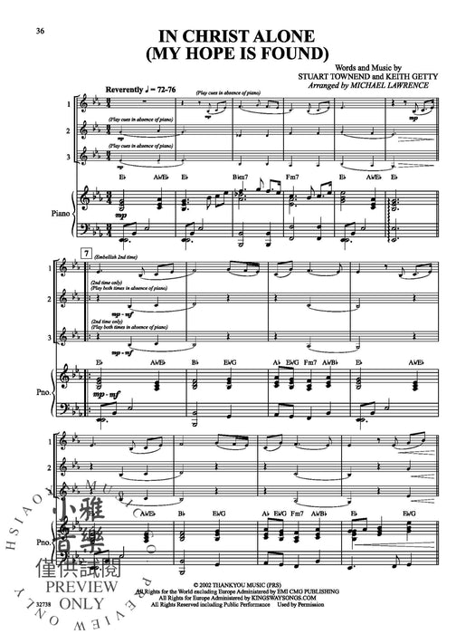 Favorite Songs of Praise Solo-Duet-Trio with Optional Piano 獨奏 二重奏 三重奏 鋼琴 | 小雅音樂 Hsiaoya Music