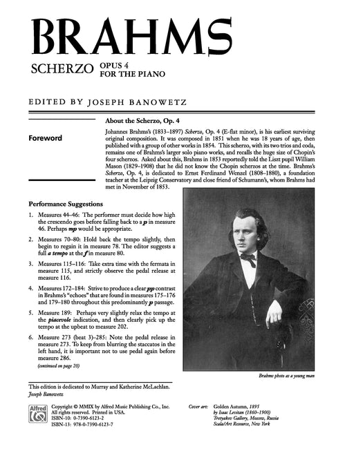 Brahms: Scherzo, Opus 4 布拉姆斯 詼諧曲 作品 | 小雅音樂 Hsiaoya Music