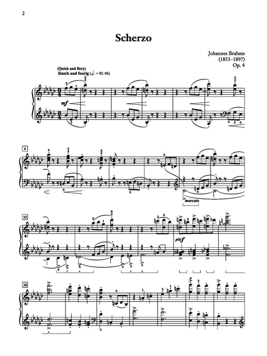 Brahms: Scherzo, Opus 4 布拉姆斯 詼諧曲 作品 | 小雅音樂 Hsiaoya Music