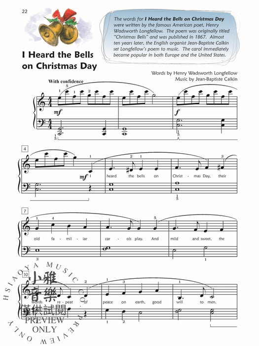 Premier Piano Course, Christmas 3 鋼琴 | 小雅音樂 Hsiaoya Music