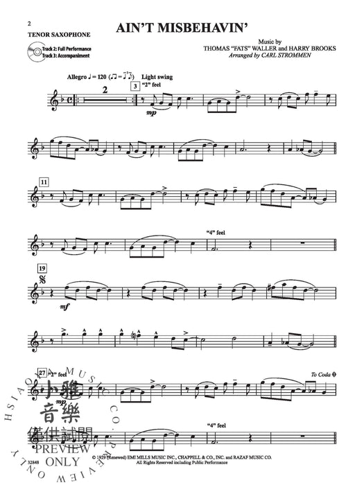 Instrumental Solos by Special Arrangement 11 Songs Arranged in Jazz Styles with Written-Out Improvisations 獨奏 編曲 爵士音樂 | 小雅音樂 Hsiaoya Music