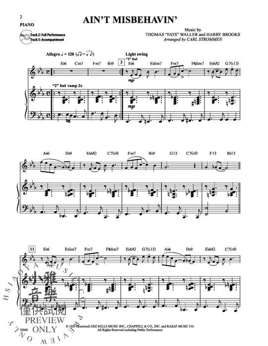 Instrumental Solos by Special Arrangement 11 Songs Arranged in Jazz Styles with Written-Out Improvisations 獨奏 編曲 爵士音樂 | 小雅音樂 Hsiaoya Music