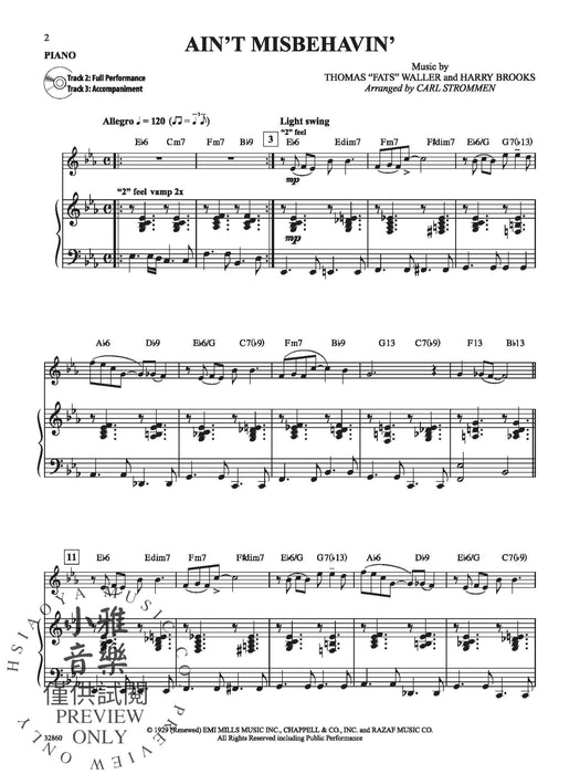 Instrumental Solos by Special Arrangement 11 Songs Arranged in Jazz Styles with Written-Out Improvisations 獨奏 編曲 爵士音樂 | 小雅音樂 Hsiaoya Music