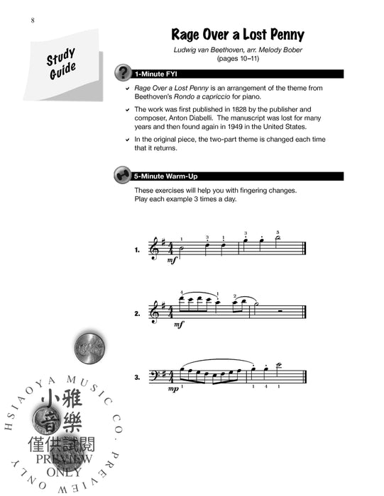 Piano for Busy Teens, Book 1 12 Pieces with Study Guides to Maximize Limited Practice Time 鋼琴 小品 | 小雅音樂 Hsiaoya Music