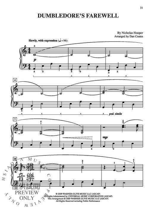 Harry Potter and the Half-Blood Prince, Selections from | 小雅音樂 Hsiaoya Music