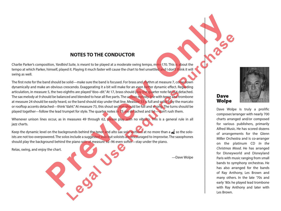 Yardbird Suite 組曲 | 小雅音樂 Hsiaoya Music