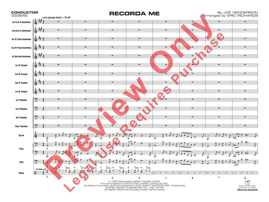 Recorda Me 總譜 | 小雅音樂 Hsiaoya Music