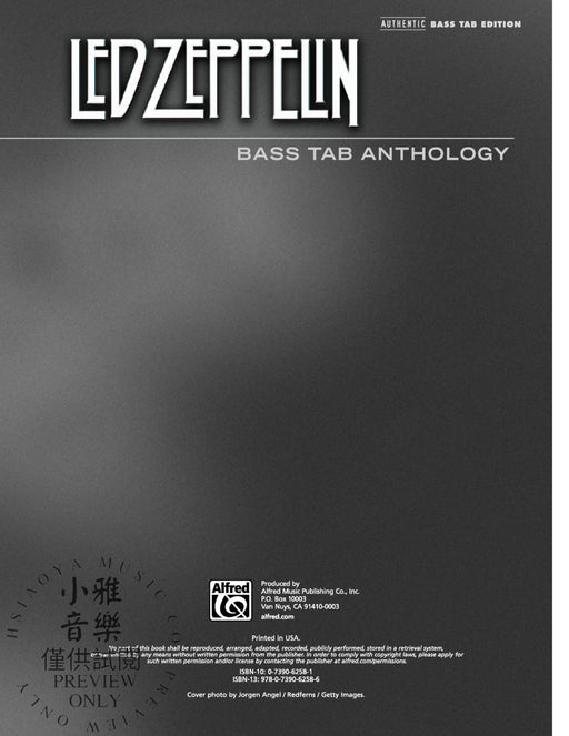 Led Zeppelin: Bass TAB Anthology | 小雅音樂 Hsiaoya Music