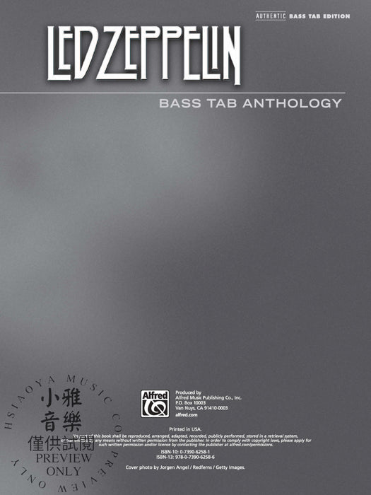 Led Zeppelin: Bass TAB Anthology | 小雅音樂 Hsiaoya Music