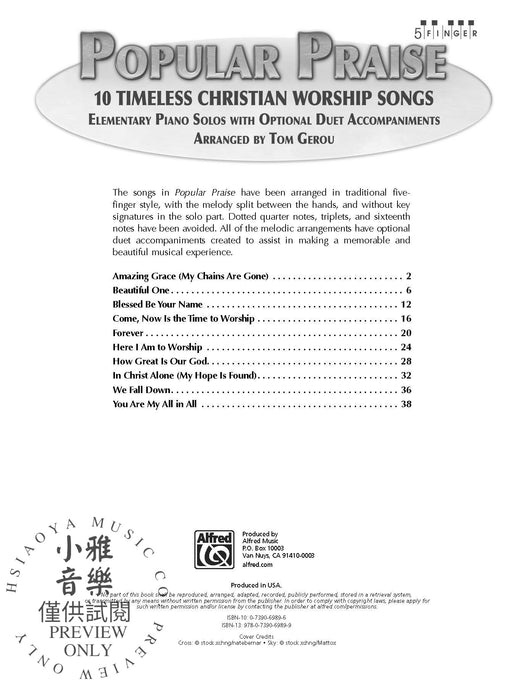 Popular Praise 10 Timeless Christian Worship Songs | 小雅音樂 Hsiaoya Music