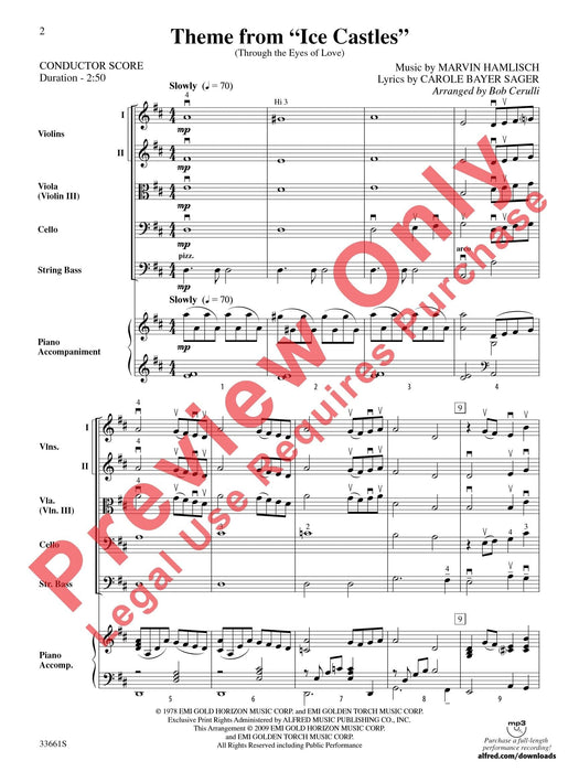 Ice Castles, Theme from (Through the Eyes of Love) 主題 總譜 | 小雅音樂 Hsiaoya Music