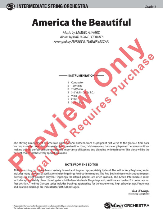 America the Beautiful 總譜 | 小雅音樂 Hsiaoya Music