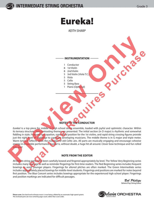 Eureka! 總譜 | 小雅音樂 Hsiaoya Music