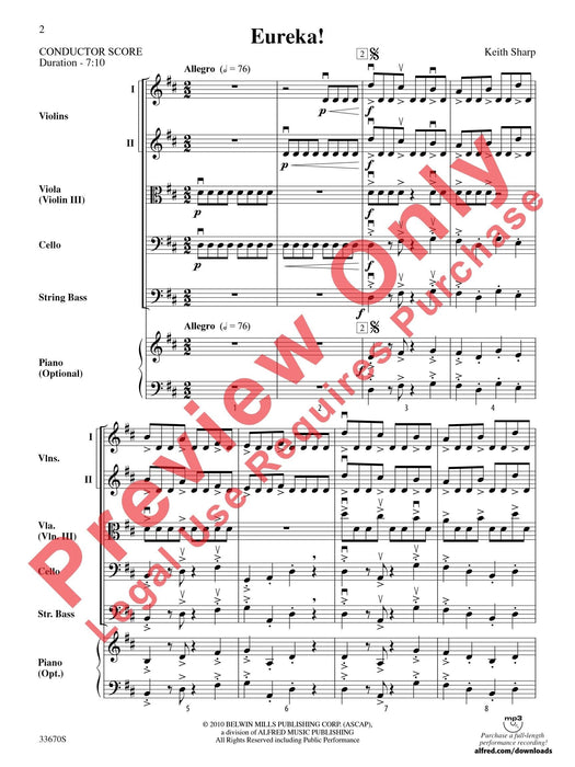 Eureka! 總譜 | 小雅音樂 Hsiaoya Music