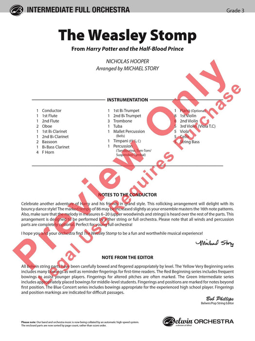 The Weasley Stomp (from Harry Potter and the Half-Blood Prince) 總譜 | 小雅音樂 Hsiaoya Music