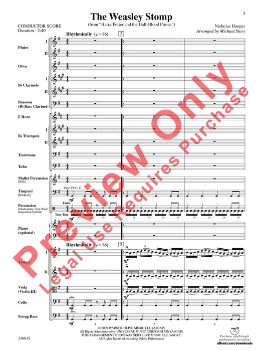 The Weasley Stomp (from Harry Potter and the Half-Blood Prince) 總譜 | 小雅音樂 Hsiaoya Music